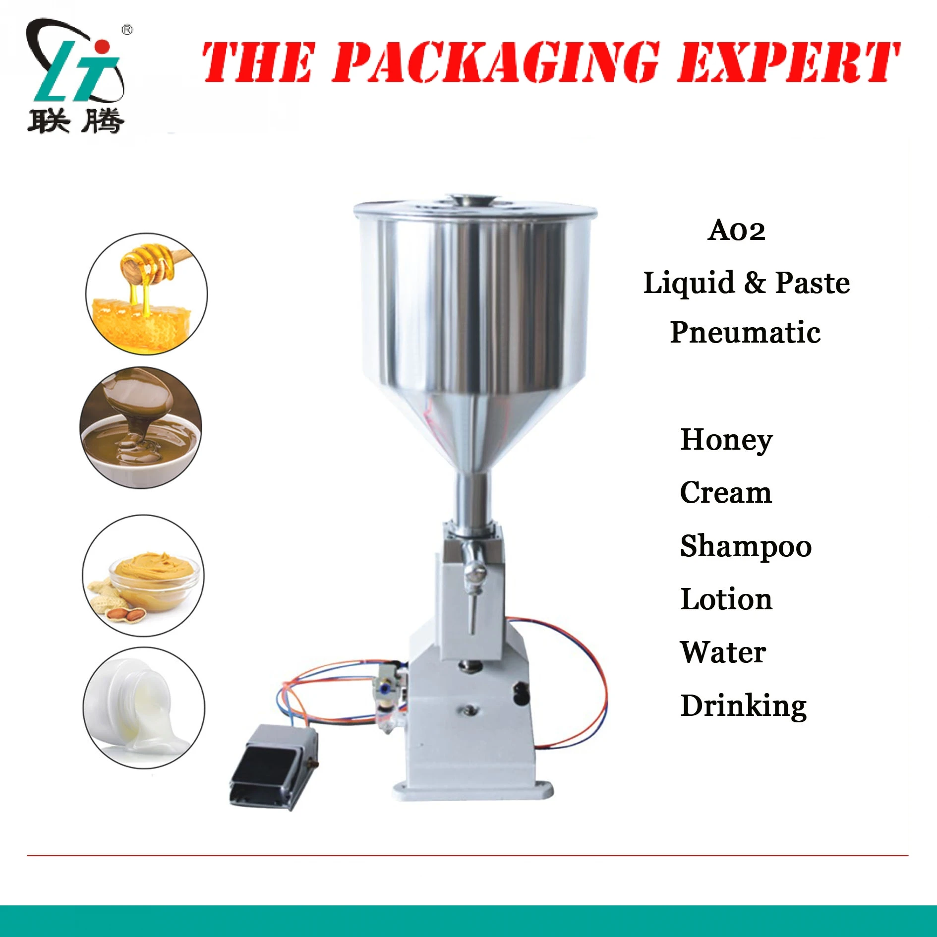 

Manual Paste Filling Machine Liquid Filling Machine Cream Bottle Vial Filler Sauce Jam Nial Polish Water 50ml A02 Free Shipping
