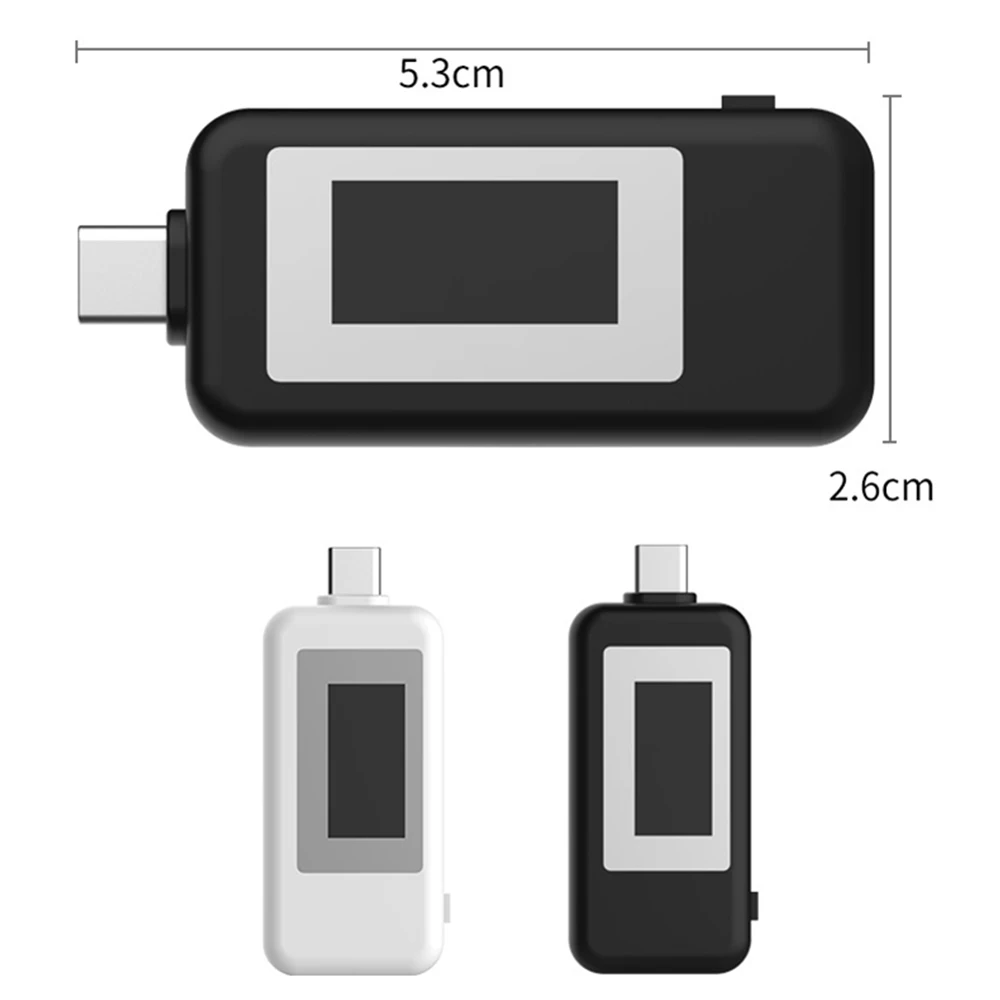 Цифровой Usb-тестер Вольтметр постоянного тока с разъемами Usb Type-c амперметр