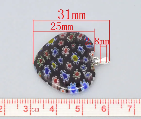 DoreenBeads 10 смешанных стеклянных лампочек milleфиори (B08434) yiwu|jewelry resize|jewelry playboyjewelry cake |