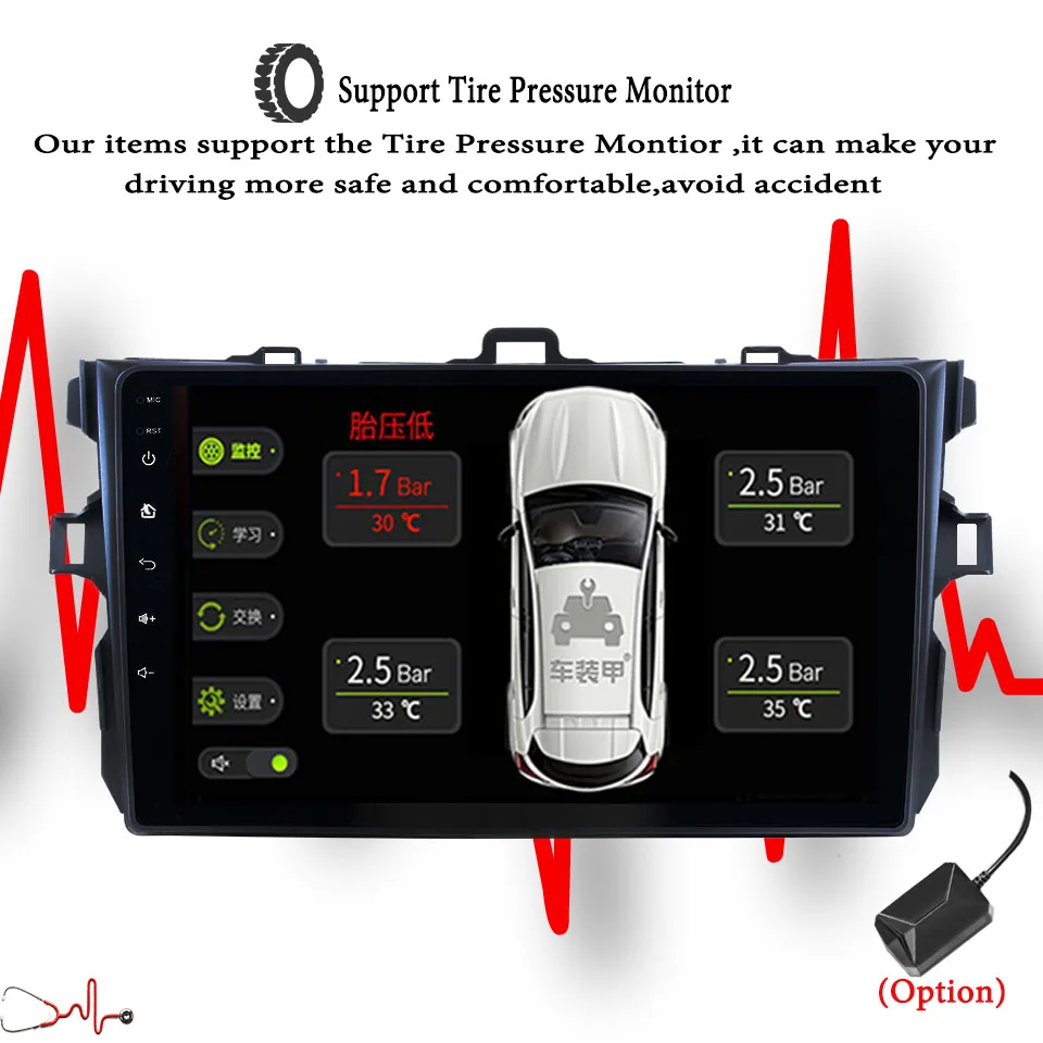 Android 10 0 автомобильный dvd плеер для Toyota corolla 2007 2008 2009 2010 2011 gps навигация 2 din Carplay Радио