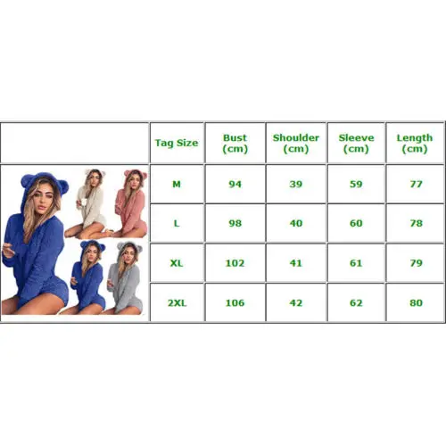 Новинка Женский однотонный теплый флисовый комбинезон с длинными рукавами и