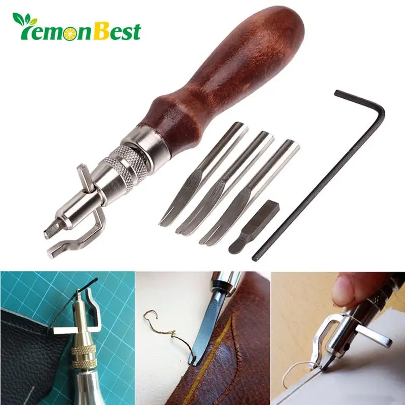 5 в 1 DIY кожевенное ремесло регулируемые для профессионального шитья скребки