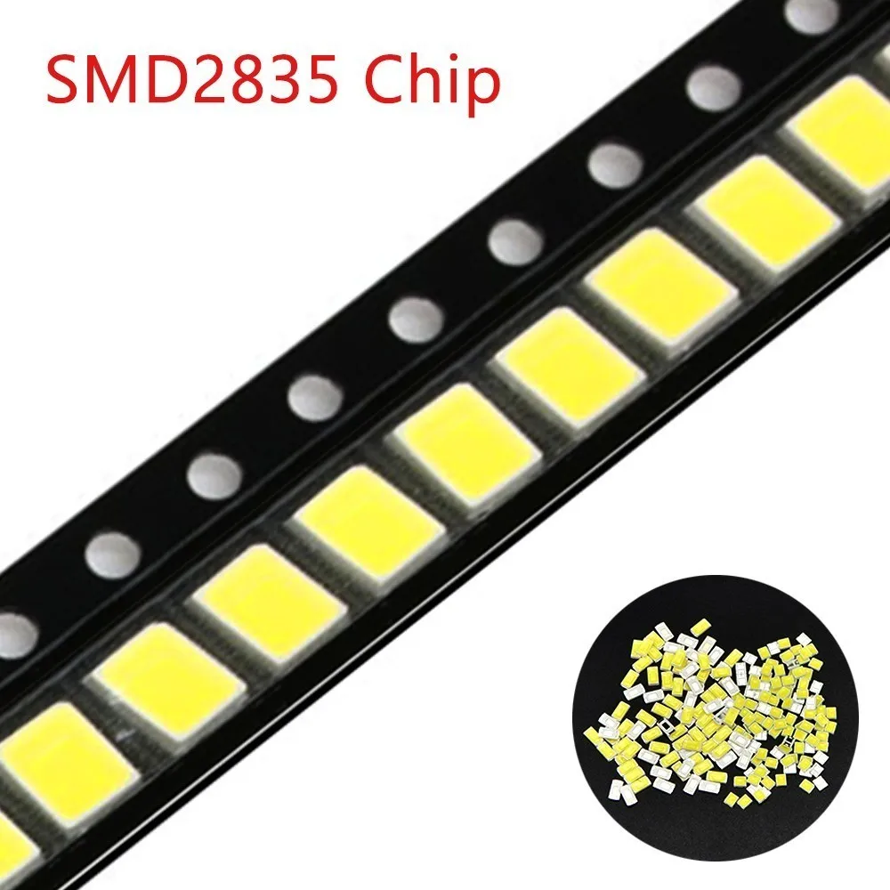 100 шт. 2835 теплый белый Smd Светодиодная лампа светодиод свет лампы прокладки
