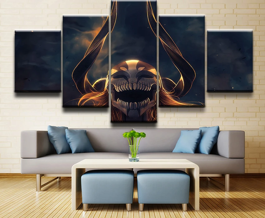 Модульная Wall Art плакат домашний декор Печать на холсте картина Спальня 5 шт. аниме