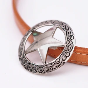 37x37 мм, 10 шт., 1-12 дюйма, Autique, серебристый, Western Engraved, Техасский Ranger, Star, Conchos, кожа, ремесло, Декор, винт, задняя крышка