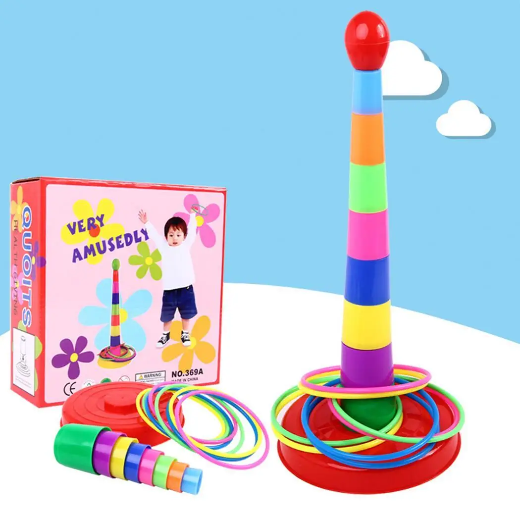 Подарок для детей Делюкс многоцветное пластиковое кольцо Toss новая игра улучшает