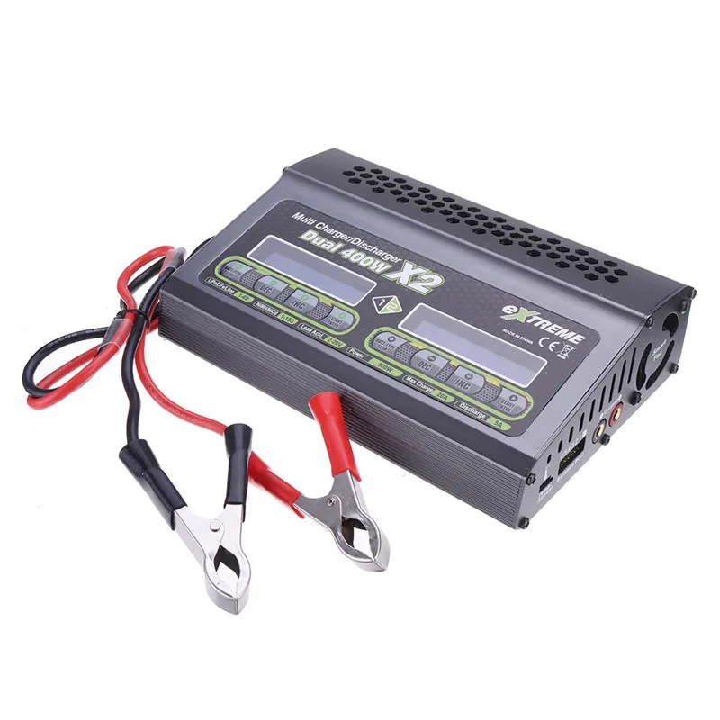 SKYRC Extreme 400WX2 20A Dual DC Battery Charger Discharger for 1-6S Lipo RC Drone FPV Quadcopter Multicopter Parts | Игрушки и хобби