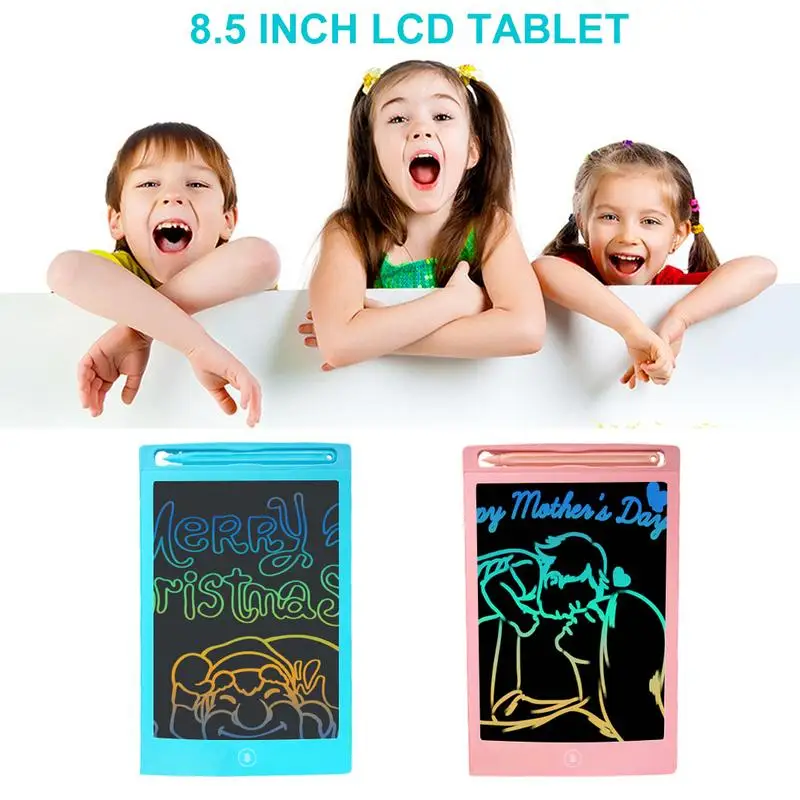 8 5 дюймов LCD детская доска для рисования Письменная пластина планшет ЖК свет