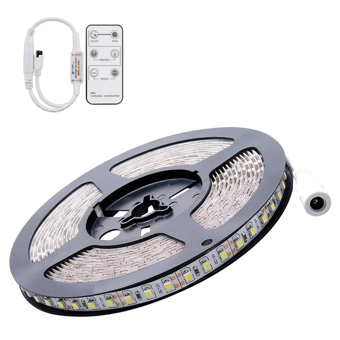 5 м DC 12V 72W SMD 2835*600 Гибкие светодиоды IP65 Водонепроницаемый белый (6500 K) Светодиодные