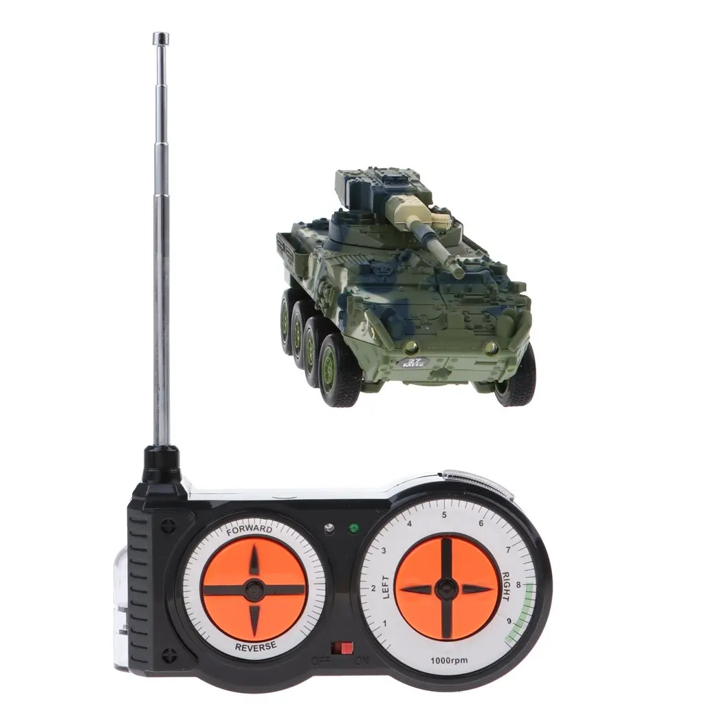 Мини пульт дистанционного управления Боевой Военный танк RC автомобиль ручной