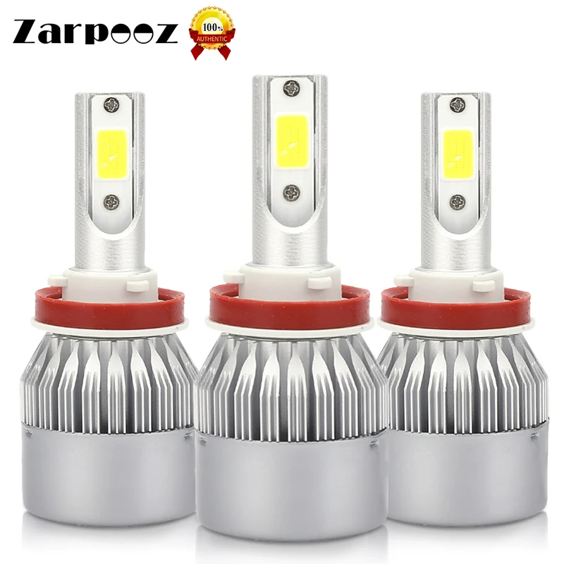 Zarpooz фара 18 Вт C6S светодиодный Автомобильные фары H1 H3 H7 H11 9005 9006 9012 12 V COB