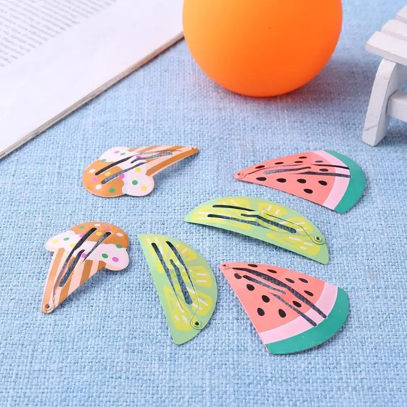 6 Pcs Baby Hair Accessories Lovely Cute Hairpins Cartoon Clip Kids Hairpin Party Girl Headbands | Детская одежда и обувь
