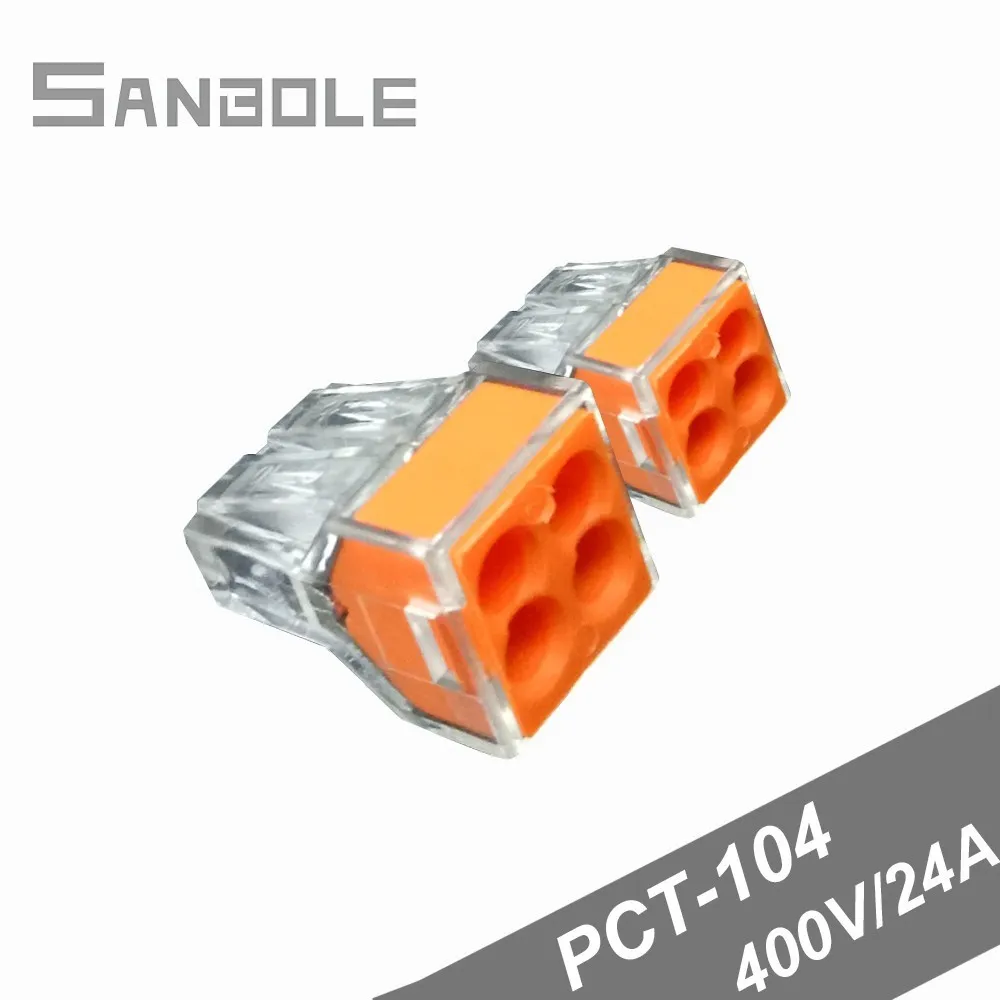 Детали для клеммной колодки соединитель проводов быстрое соединение типа 4P детали соединения (100