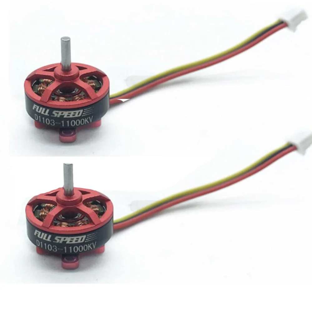 2 шт полный скоростной FSD1103 1103 11000KV 1 3S бесщеточный двигатель для TinyLeader 75 RC Дрон FPV