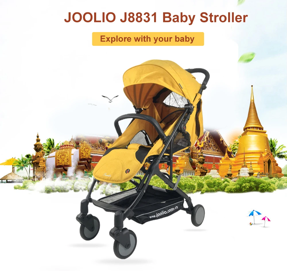 Коляска JOOLIO J8831 четыре колеса легкая 5 9 кг дышащая водонепроницаемая складная