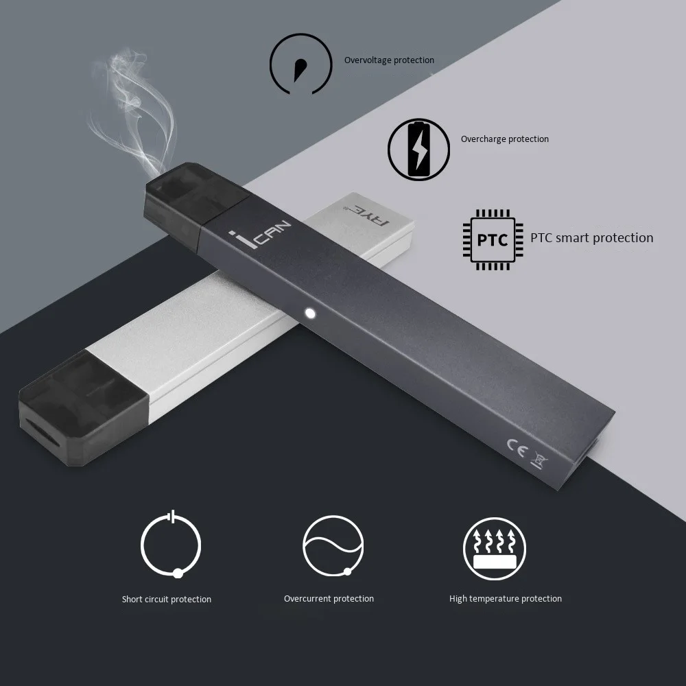 RYE Mini Pod Vape Pen Ican 210 мАч 1 0 мл многоразовая электронная сигарета с большим