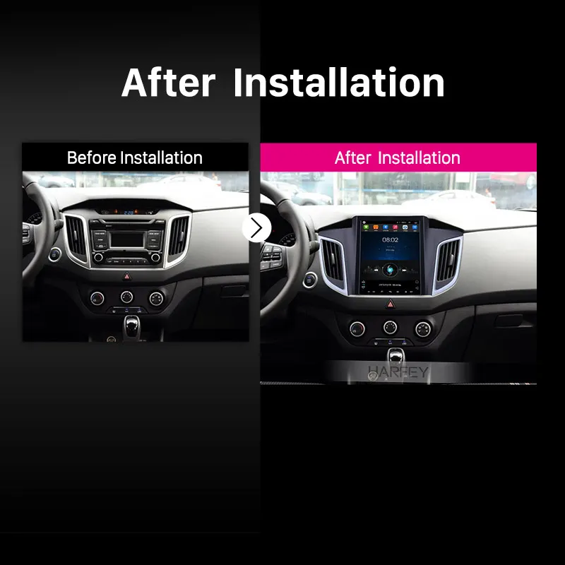 Автомобильный мультимедийный плеер Harfey 9 7 дюймов для 2014 2015 hyundai IX25 Android 6 0 gps