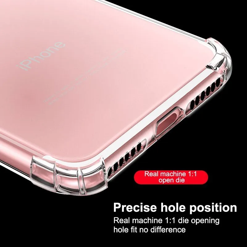 Роскошный противоударный прозрачный силиконовый чехол CHUYI для IPhone X XS XR мягкий