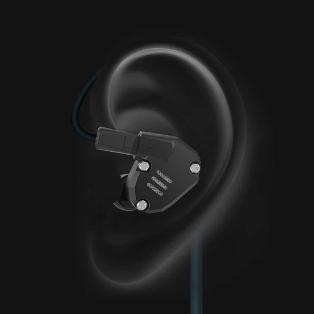 Плотным верхним ворсом KZ ZS6 четыре излучателя стерео наушники вкладыши 2DD + 2BA