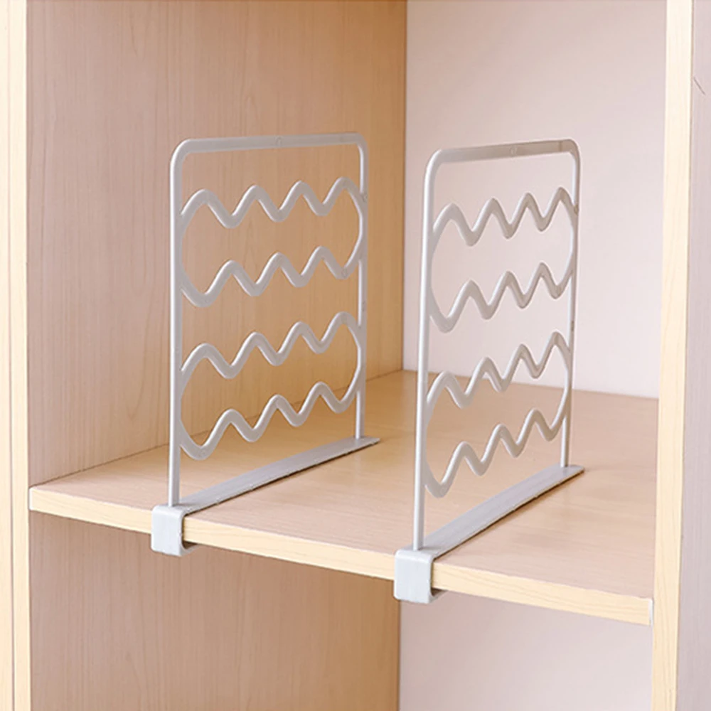 1 шт Пластик разделители Полки Шкаф для хранения слоистых разделительная