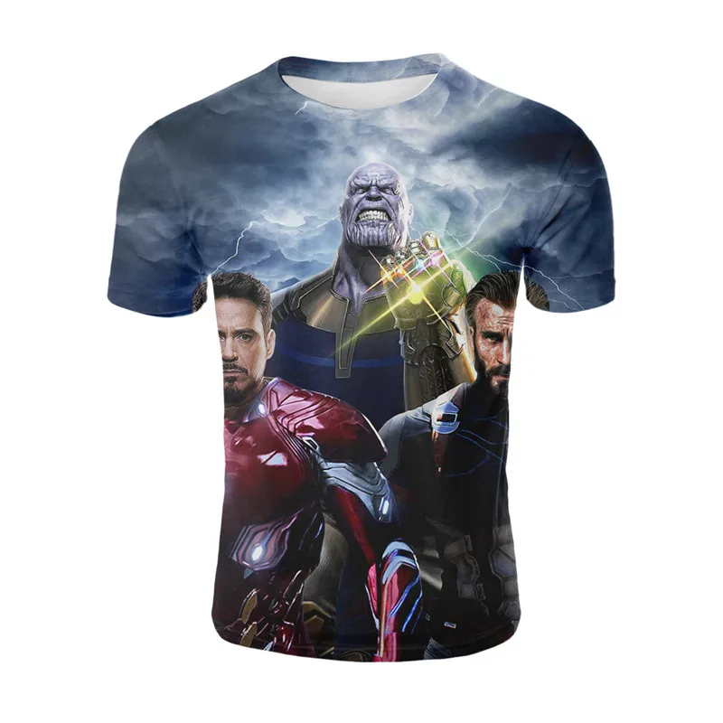 YELITE 2019 новейший дизайн футболка для мужчин/женщин marvel Мстители эндигра 3d Принт