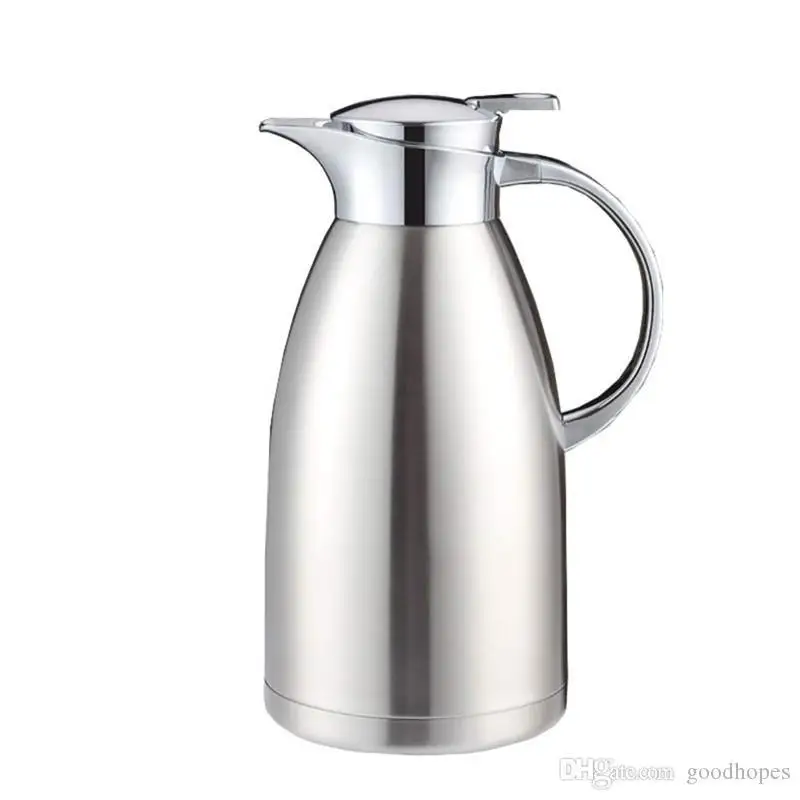 Термос из нержавеющей стали тепловой Кофе Carafe 2.3l большой емкости бутылки горячей