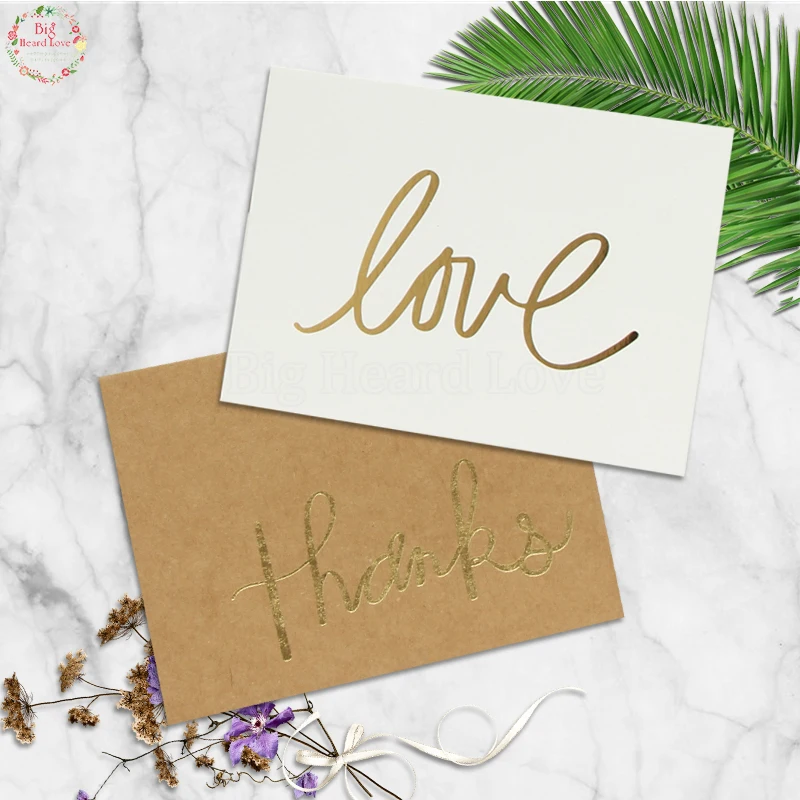 100 шт. пригласительные открытки с надписью Love Thank|Открытки и приглашения| |