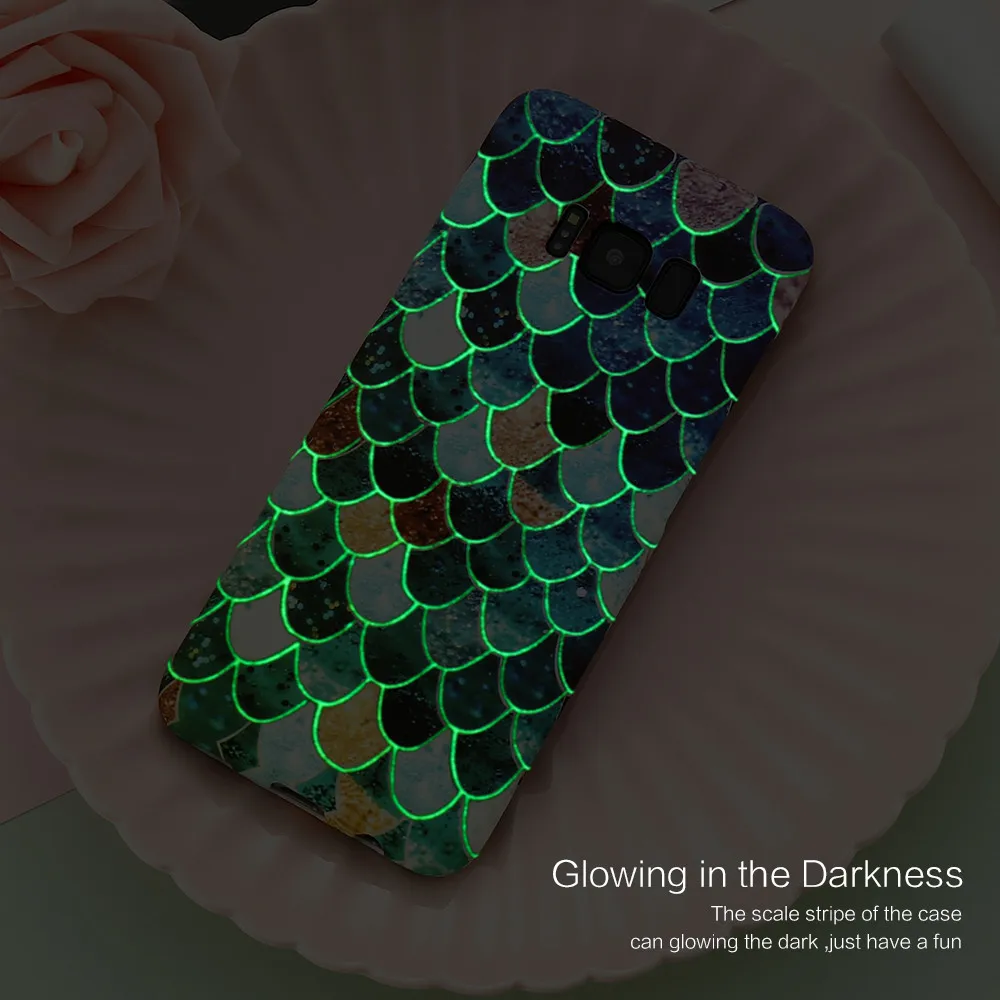 KISSCASE светящийся чехол для телефона Samsung S10 S9 S8 Plus 5G S7 Edge A50 A70 A7 2018 жесткие чехлы ПК