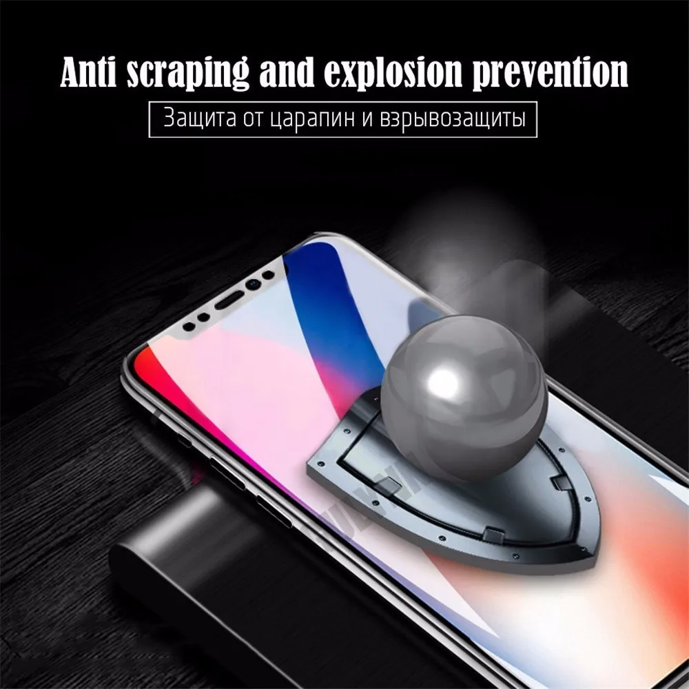 Гидрогелевая пленка 6D с полным покрытием для iphone 6 6S 7 8 Plus X 11 12 Pro мягкая защитная