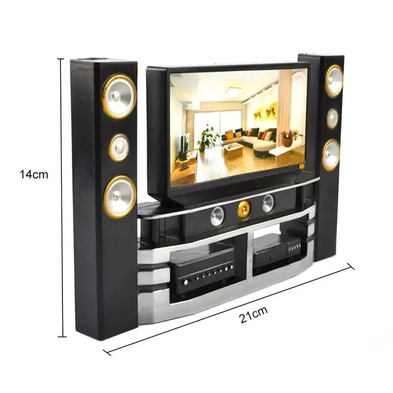 Мини кукольная мебель Hi-Fi ТВ-шкаф набор цветочный диван для девочки кукольные