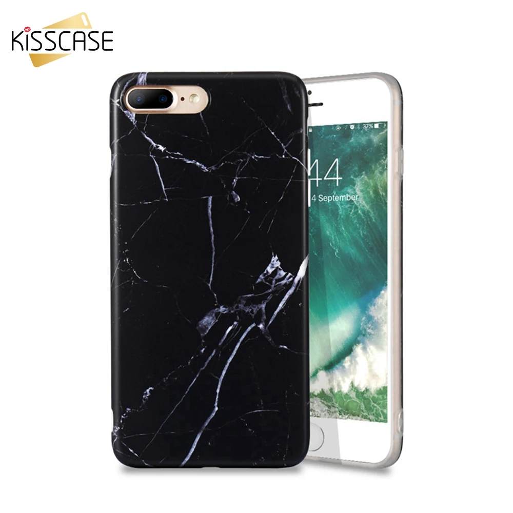 KISSCASE Fashion Marble Case For iPhone 7 8 X XS Max XR Phone Cases 6s 6 Plus 5S SE Soft Silicone Cover Shell Capa |
