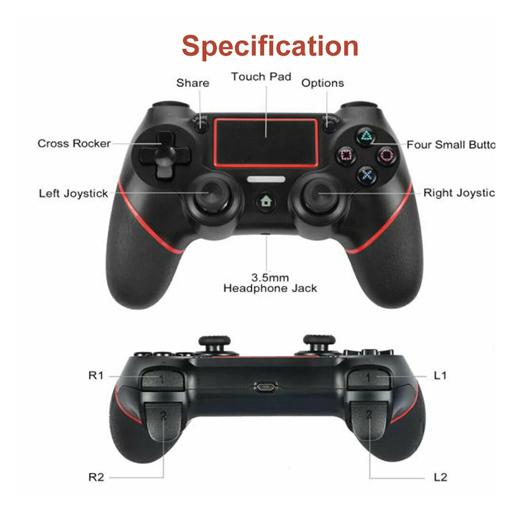 2 м Usb проводной контроллер для Ps4 Dualshock 4 геймпады (синий)|Геймпады| |
