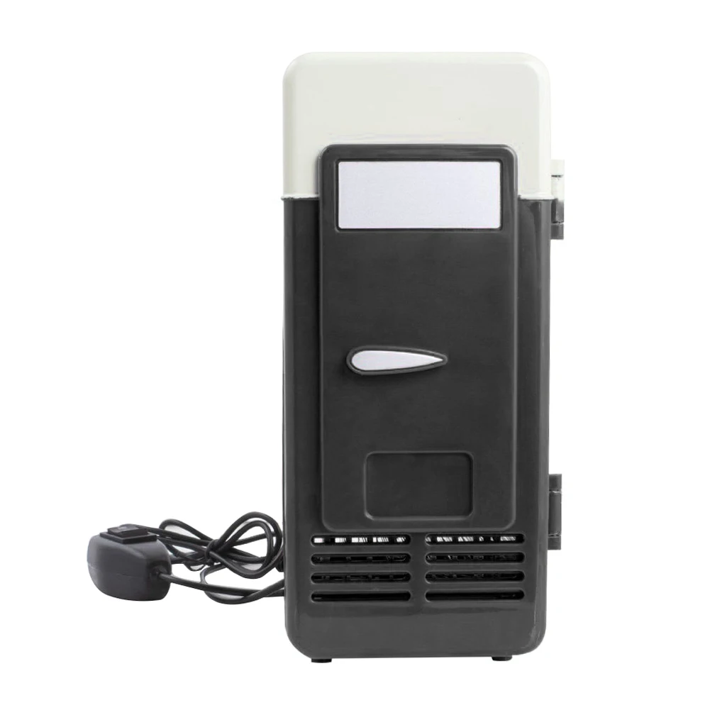 Настольный мини холодильник USB гаджет банки для напитков охладитель с