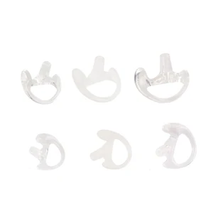 3 пары прозрачный силиконовый мягкий наушник для Walkie Talkie скрытый акустический трубчатый наушник маленькийсреднийбольшой J6116Z