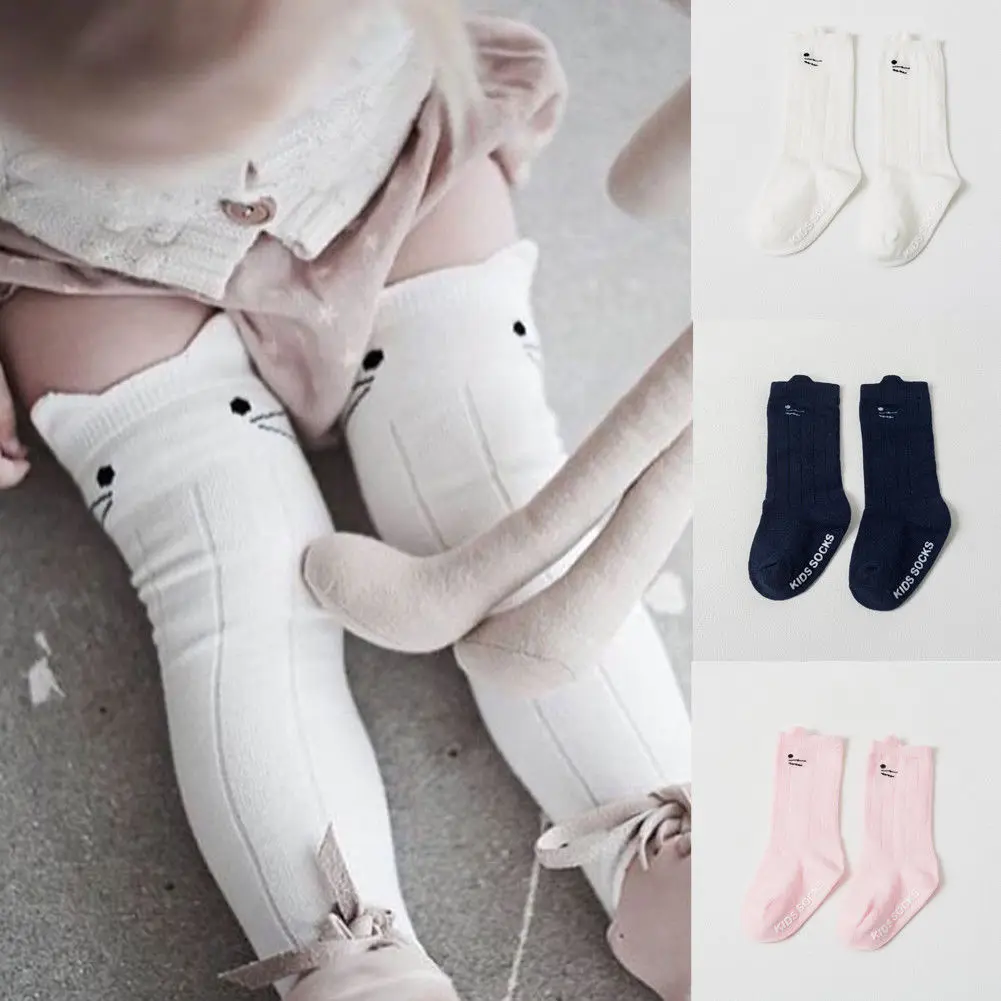 

Cute Toddler Baby Girls Boy Cartoon Cotton Short Socks Pantyhose Newborn Kids Infant Knee High Leg Warmers Thermal Sokken Socks