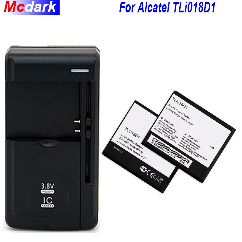 TLi018D1 батарея для Alcatel one touch Pop D5 Dual 5038x OT5038X 3 5015D OT 5016 5051A аккумулятор 1800 мАч +