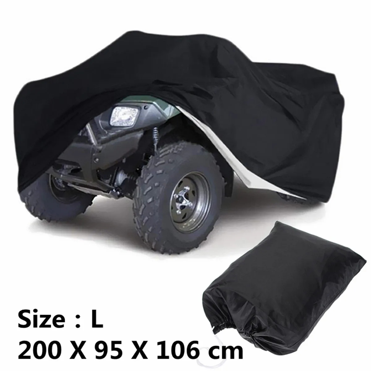 Размеры L XXL XXXL черный Универсальный мотоцикл квадроцикл ATV ATC чехол сумка для хранения водонепроницаемый