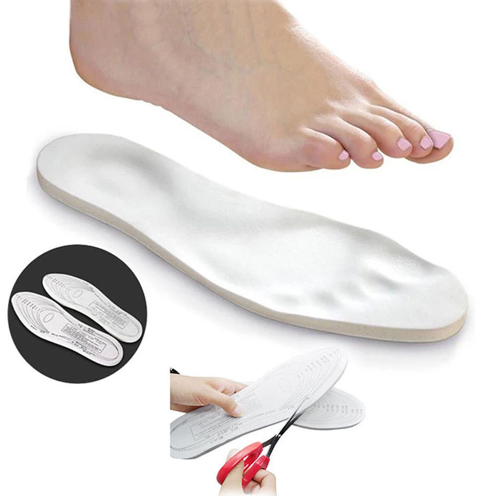 

Heel Shock New Feet Care Pain Relief Pads Foot Pad Shoe Fit Most Cushion Unisex Memory Foam Insoles 2pairs