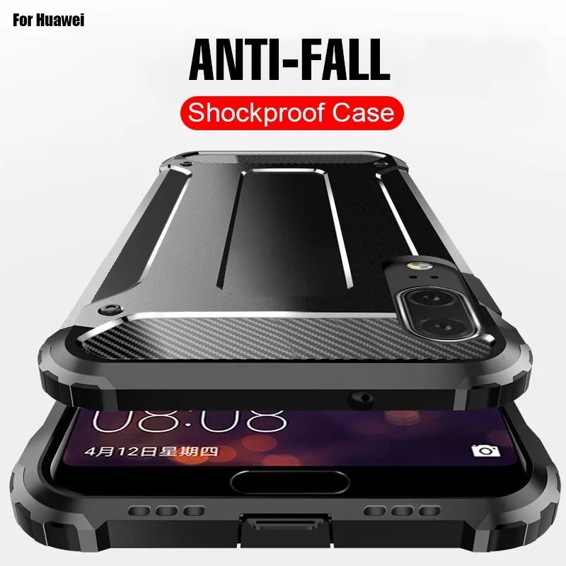 Роскошный защитный чехол Luxury Armor Shockproof для телефонов Huawei P20 Lite Mate 20 на 10 Pro Fundas Coques on.