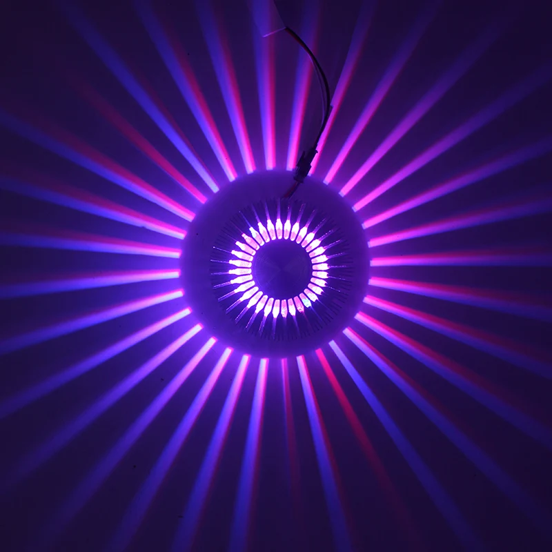 Светодиодный светильник светодиодный вниз s 3W RGB Алюминиевый утопленный