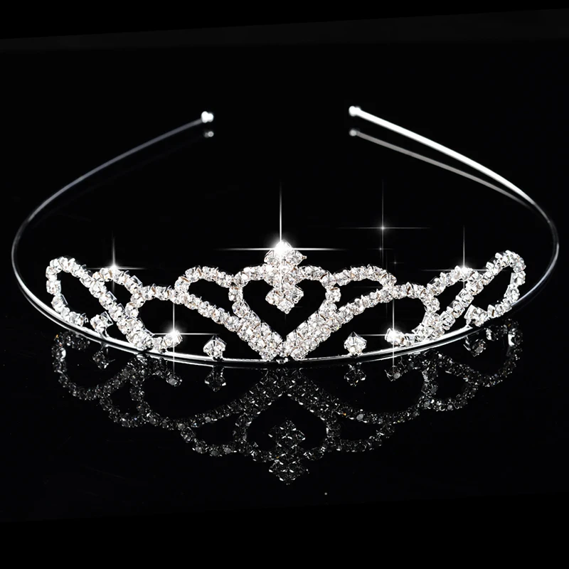 Корона и диадема для девочек с кристаллами украшение волос