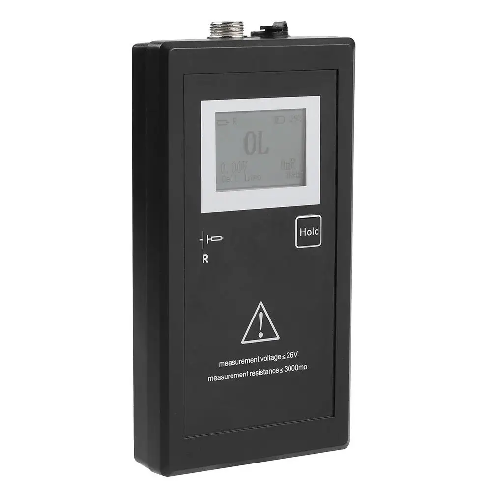 

High-precision Professional Battery Internal Resistance Voltage Meter Tester LCD + Test Clips for Secondary lithium Batteries