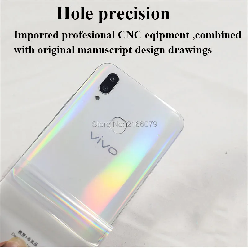 ДЛЯ vivo X21/X21 UD/X21i 6 28 &quotзадняя крышка Стикеры градиент Аврора чистый прозрачная