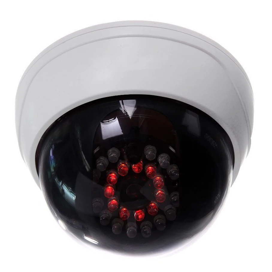 IG Indoor CCTV поддельная купольная камера безопасности с ИК светодиодами белого цвета
