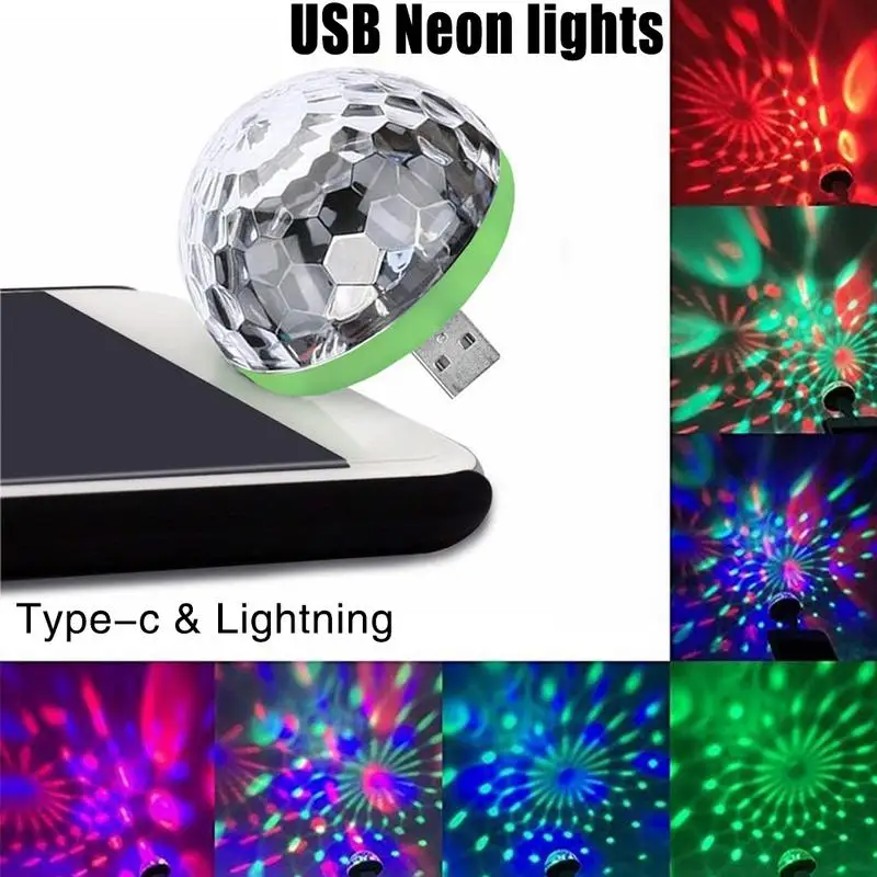 Новый 14 Вт Лазерный свет мини RGB LED мобильный телефон диско шар форма сценический