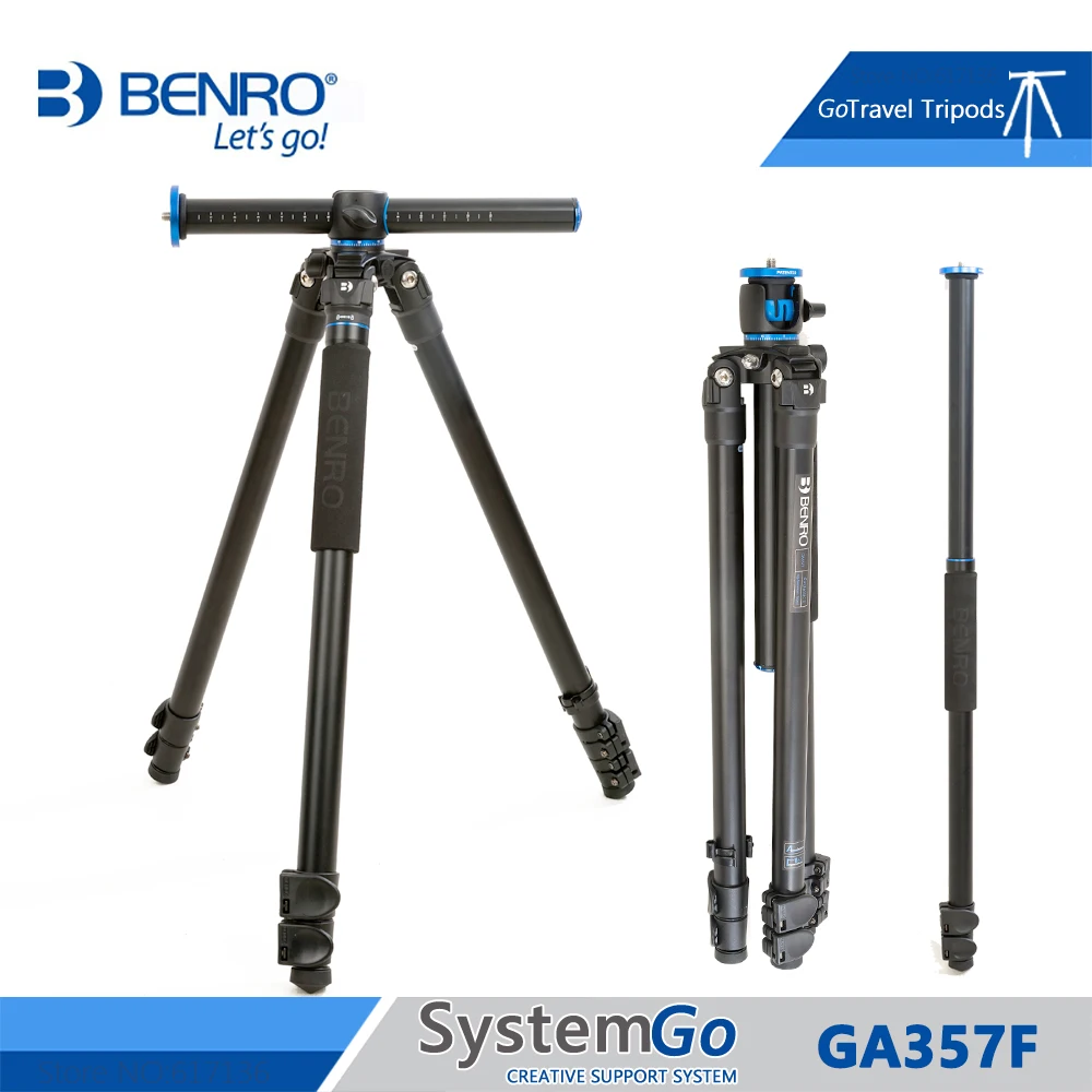 Benro GA357F штатив алюминиевый монопод для камеры штативы для камеры 3 секции сумка для переноски Максимальная загрузка 20 кг DHL