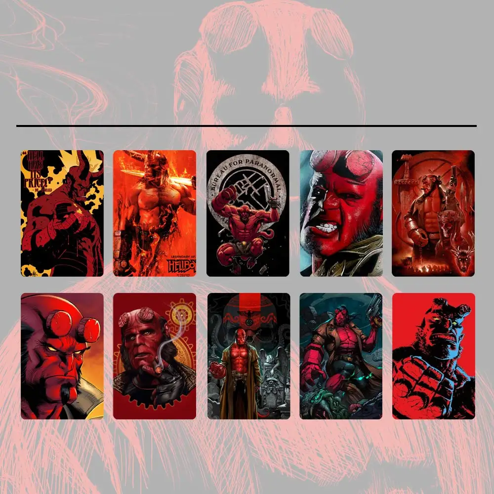 10 шт./компл. Hellboy наклейка для карт s Водонепроницаемая банка автобусная карта