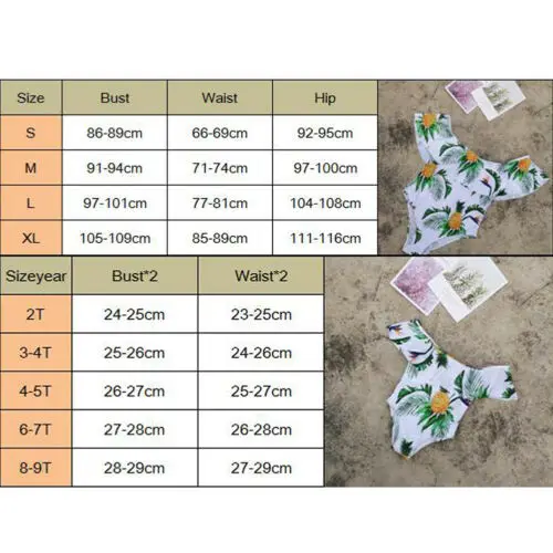 Одинаковый купальник для всей семьи привлекательный женский милый детский