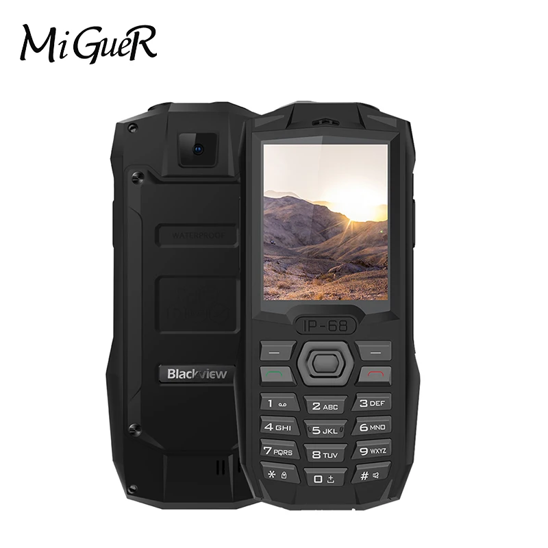Blackview BV1000 2 4 &quotдюймов IP68 влагостойкий и ударопрочный прорезиненный мобильный