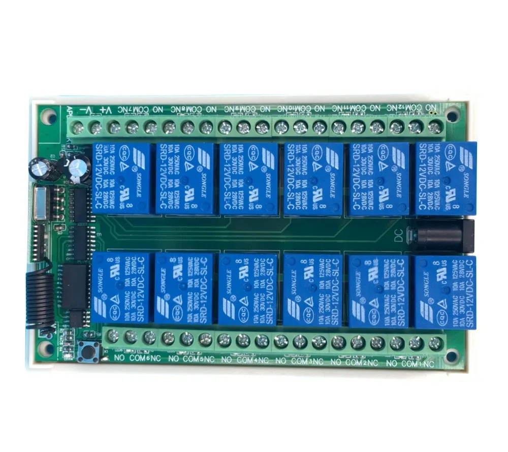 3000m AC/DC 12V 24V 10A 12 CH 12CH RF Беспроводной переключатель системы дистанционного